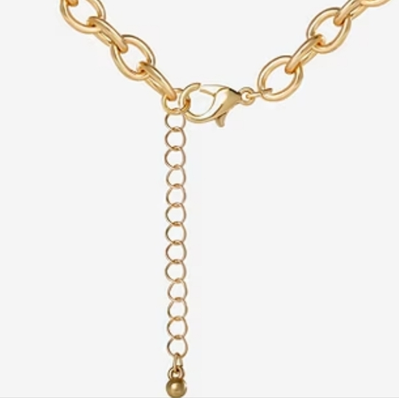 Jessica Simpson Gold Leopard Heart Pendant Necklace - Picture 5 of 7